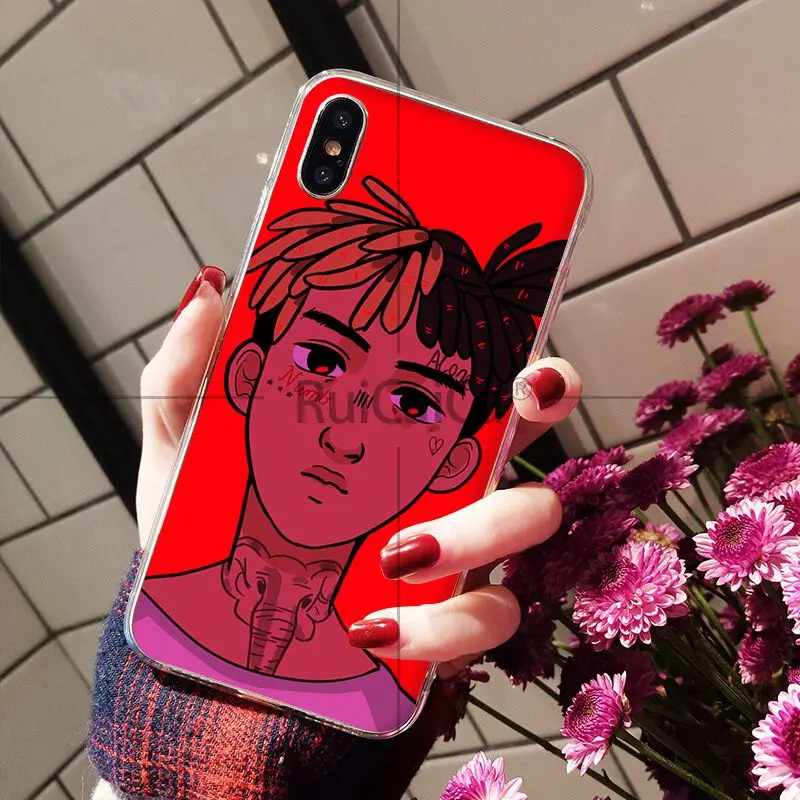Ruicaica Рэппер XXXTentacion умный чехол прозрачный мягкий для iPhone X XS MAX 6 6s 7 7plus 8 8Plus 5 5S SE XR |