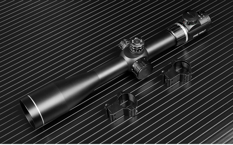 Fire Wolf 6-24X50 прицел Регулируемый Красный Зеленый Крест охотничий прицел стекло Сетка башенки замок сброс тактический Оптический