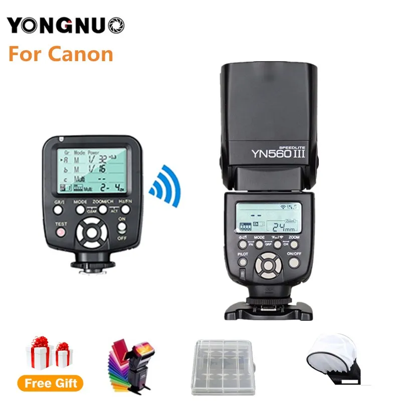 YONGNUO YN560III YN560 III X3 + YN560TX YN 560III беспроводной контроллер вспышки Speedlite для камеры
