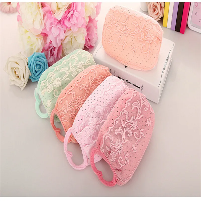 10 шт./уп. корейская мода Цветочная кружевная маленькая бархатная маска Осень зима