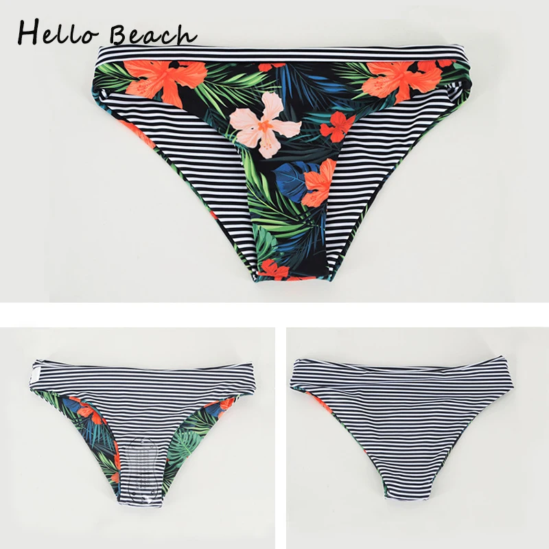 HELLO BEACH бикини для женщин 2018 купальники с принтом бразильские пуш ап в полоску