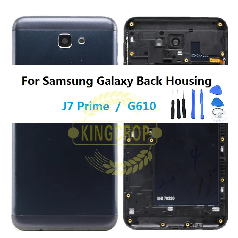 Задняя крышка батарейного отсека для Samsung Galaxy J7 Prime G610F G610 стеклянная корпуса SAMSUNG