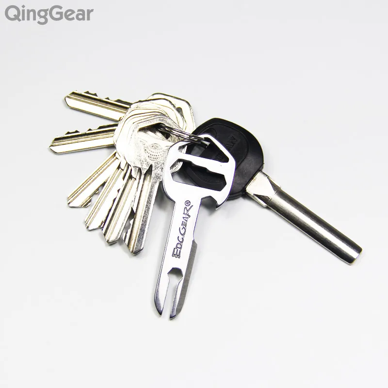 QingGear Mykey многоцелевой инструмент с надписью бутылки консервный нож встроенный в