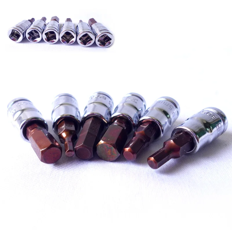 Оптовая продажа BOSI 1/4 дюймовая Шестигранная головка набор метрических 3 8 мм 6