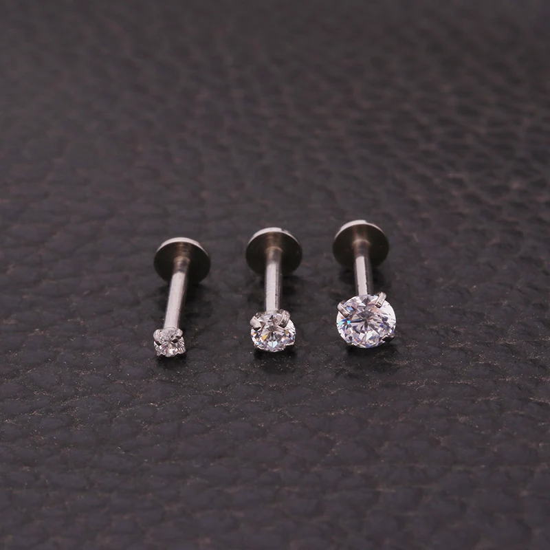 Sellsets кольцо из нержавеющей стали CZ Labret для пирсинга губ ювелирные изделия Daith Серьги Для Пирсинга Ушей
