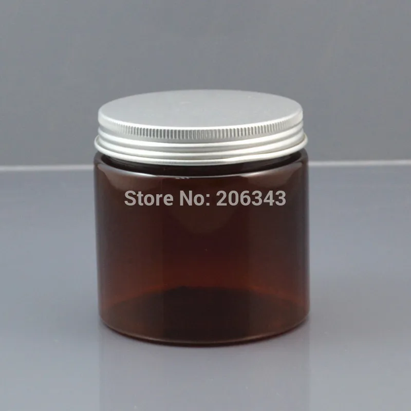 200 г коричневая пластиковая банка ПЭТ/горшок/контейнер/бутылка с несколькими