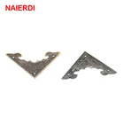 NAIERDI 20 шт., угловой кронштейн для украшения, антикварные ювелирные изделия, деревянная коробка, защита ножек, углы, ремесла, мебельная фурнитура, фурнитура