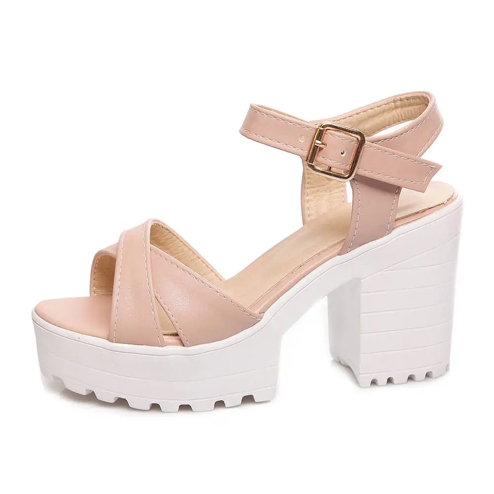 Сандалии Fanyuan женские на платформе элегантные Нескользящие дышащие туфли