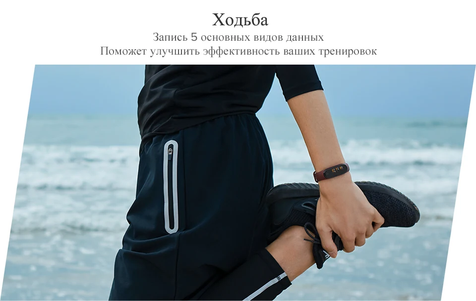 Из России Xiaomi Mi Band 4 фитнес браслет 0,95 дюймов AMOLED 120X240 полноцветный экран Bluetooth 5,0 браслет 50 м Водонепроницаемый