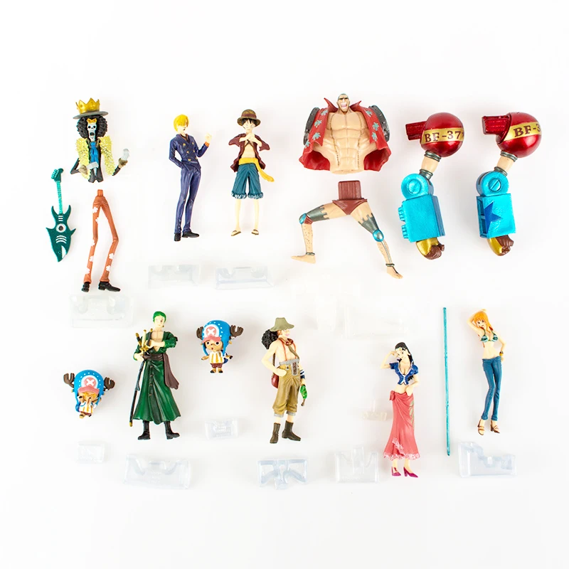 10pcs/set Japanese Anime One Piece Action Figure Collection Toys 2 YEARS LATER luffy Nami Roronoa Zoro Hand-done Toy | Игрушки и хобби