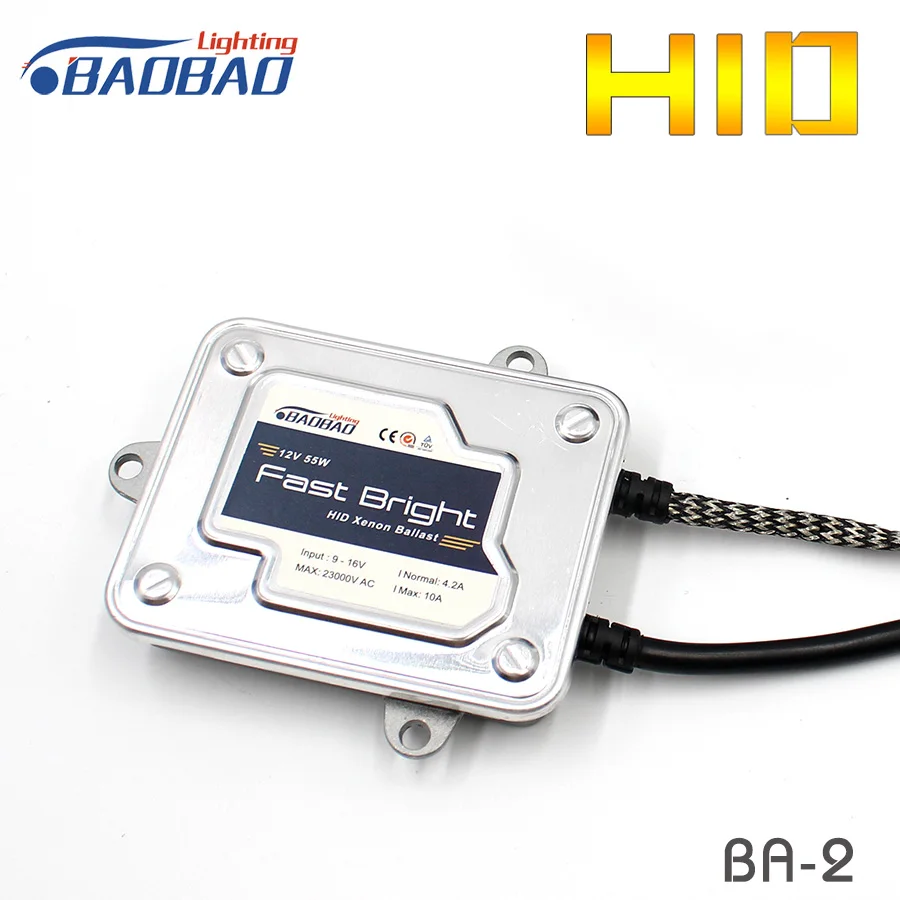 BAOBAO 55 Вт BA 2 Сверхбыстрые скорости яркий автомобиль HID комплект ксеноновых фар
