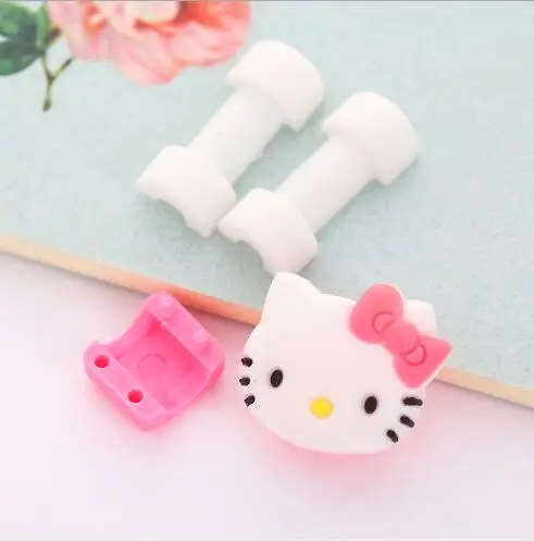 Lovely 30pcs/lot Cartoon USB Cable Earphone Protector headphone line saver For Samsung HTC charging data cable protection | Электроника