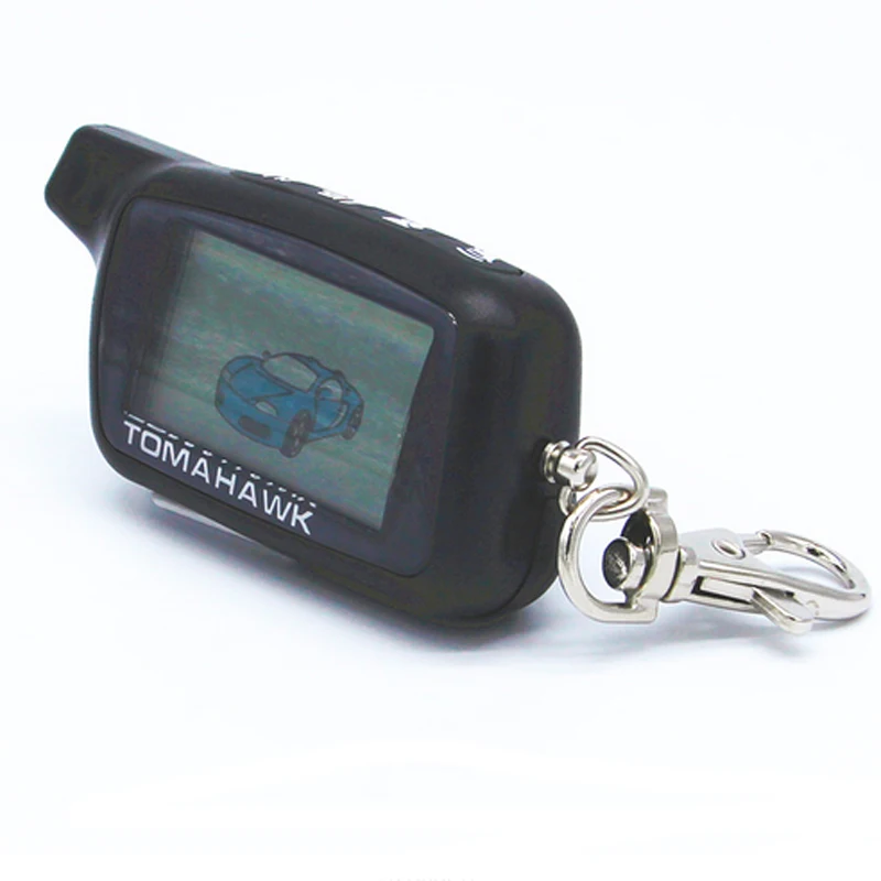 Брелок для автомобильной сигнализации TOMAHAWK X5 с ЖК дисплеем|key system|chain for twocar two way