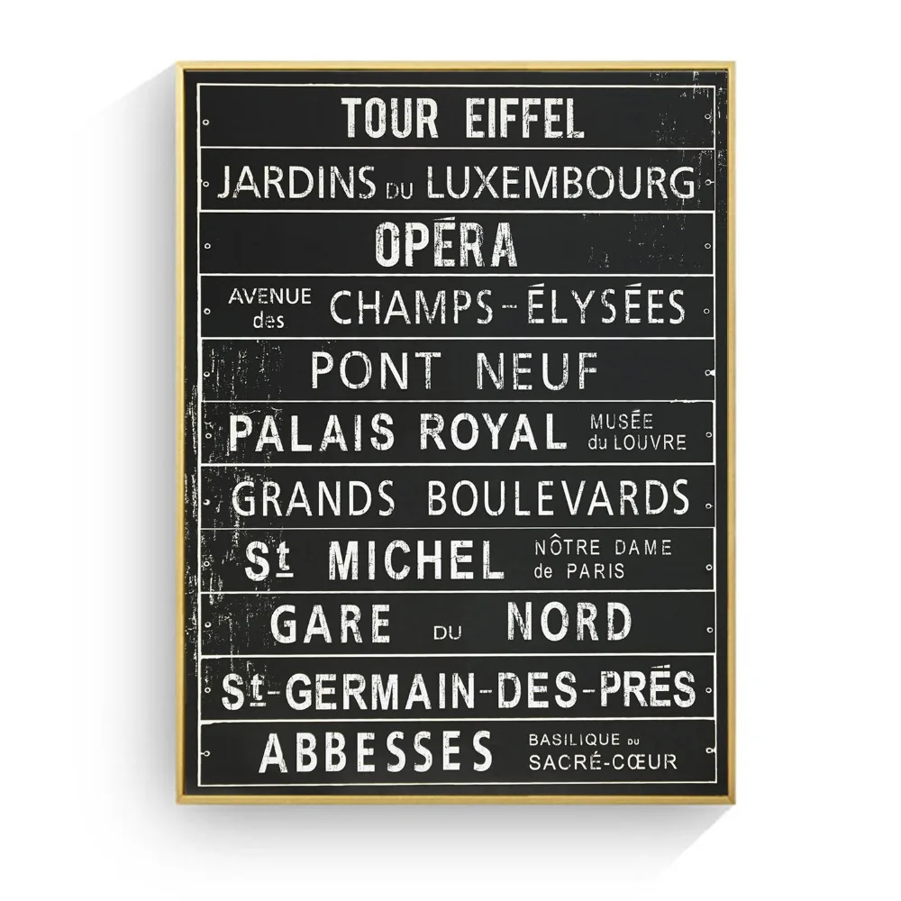 

Eiffel Paris Tour Quote Canvas Art Print Painting Poster Wall Picture For Living Room Home Decorative Bedroom Decor No Frame