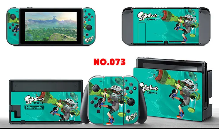 NO.073 Виниловая наклейка на консоль, наклейки на обложку для Nintendo Switch, контроллер консоли, защитный набор для NS Switch JoyCon, аксессуары для игр - Цвет: NO.073