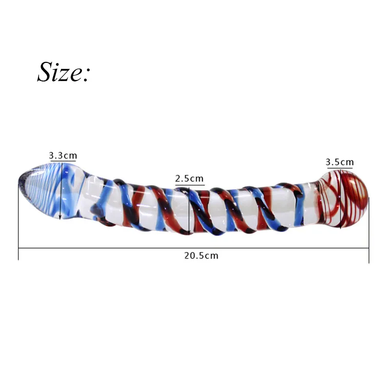 Pyrex стеклянный Кристальный фаллоимитатор массажер простаты Анальная пробка G spot