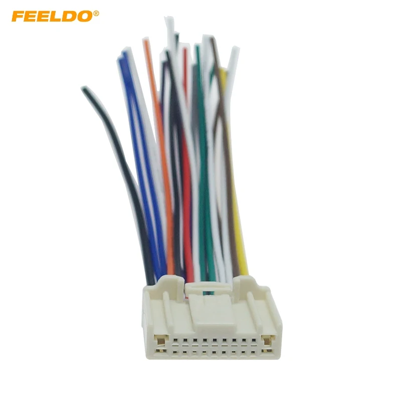 Автомобильный адаптер FEELDO 20Pin для Nissan/Subaru/Infiniti OEM Фабричный CD/DVD аудиоразъем #