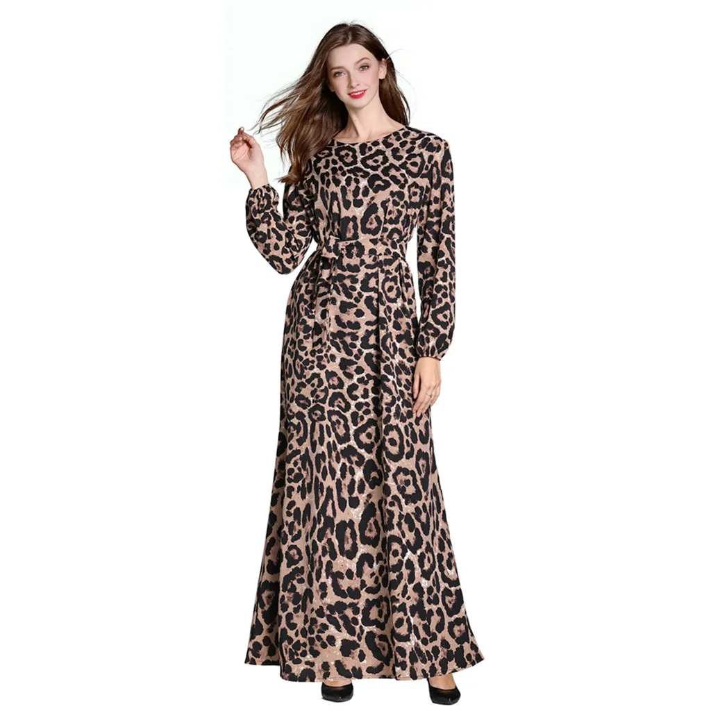 Мусульманская абайя Женская свободная одежда мусульманская однотонная