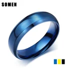 Кольцо из титановой стали для мужчин и женщин, обручальное кольцо, доступно синее, Черное золото, 8 мм, размер 8-12