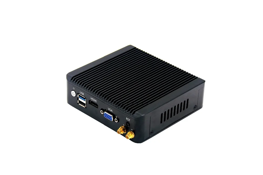 Новые 4 * Lan ядра J1900 Мини ПК с сенсорным экраном 2G Оперативная память 64 Гб памяти на