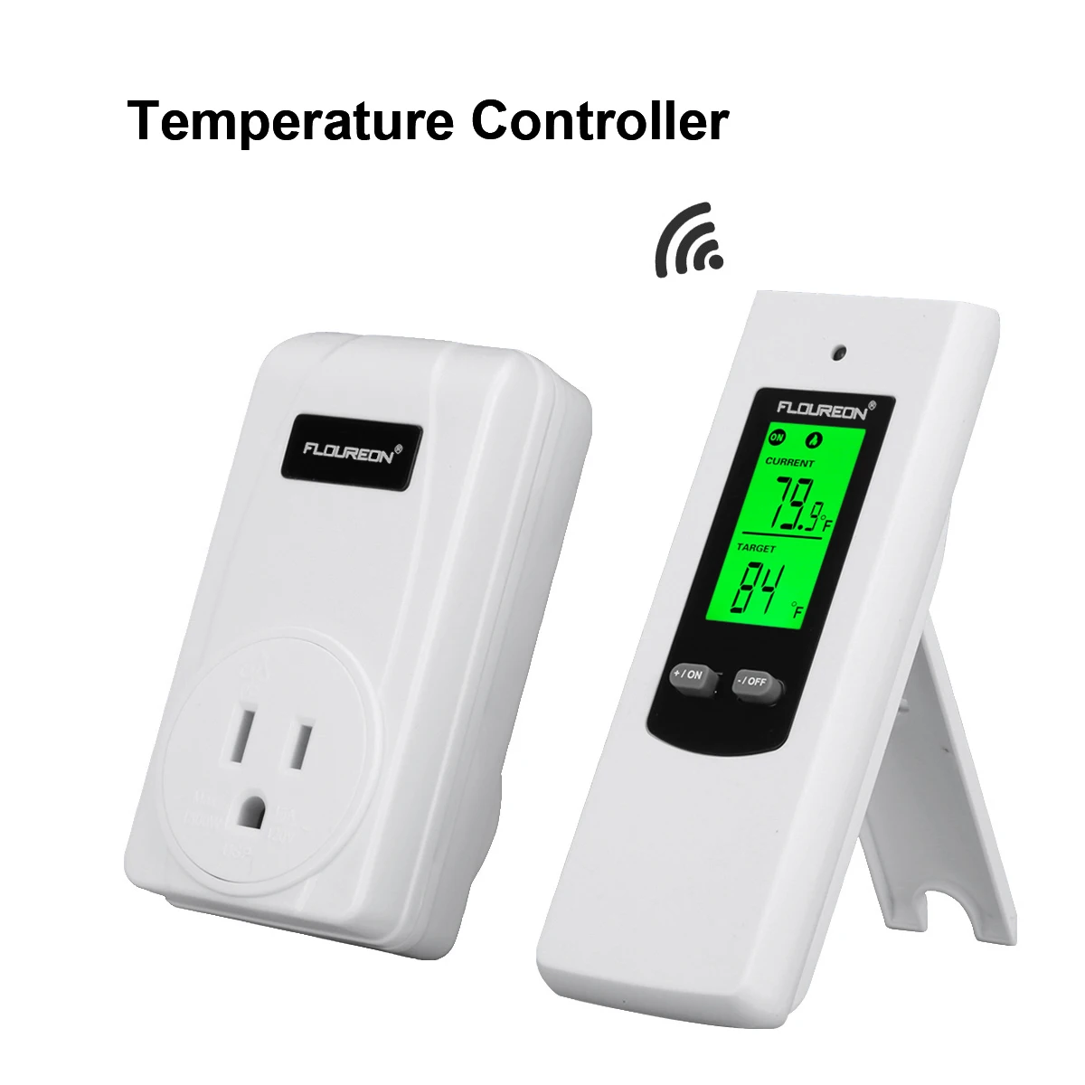 Floureon Wireless Thermostat RF Plug In Heating and Cooling Temperature Controller TS-808 US | Инструменты