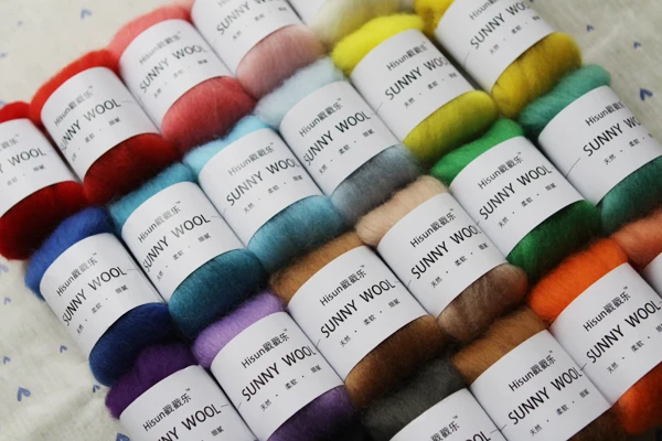 Шерстяной фетровый капюшон шерстяной материал hisun poke fun однотонный 10 г sunnywool (100 в