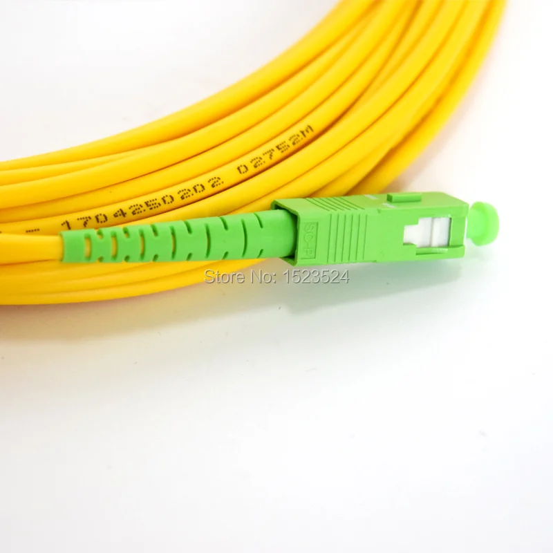SM SX ПВХ 3 мм 15 метров SC/APC оптоволоконный соединительный кабель патч корд|optical patch