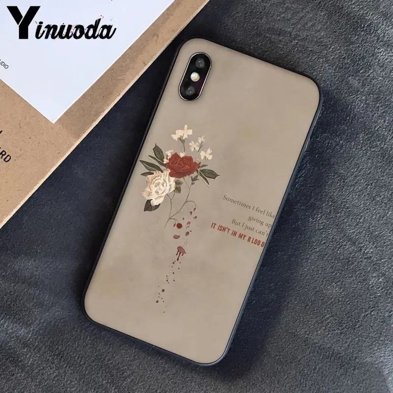 Yinuoda хит поп-певец Шон Мендез в моей крови, черный мягкий чехол для телефона iPhone 8 7 6 6S 6Plus X XS MAX 5 5S SE XR