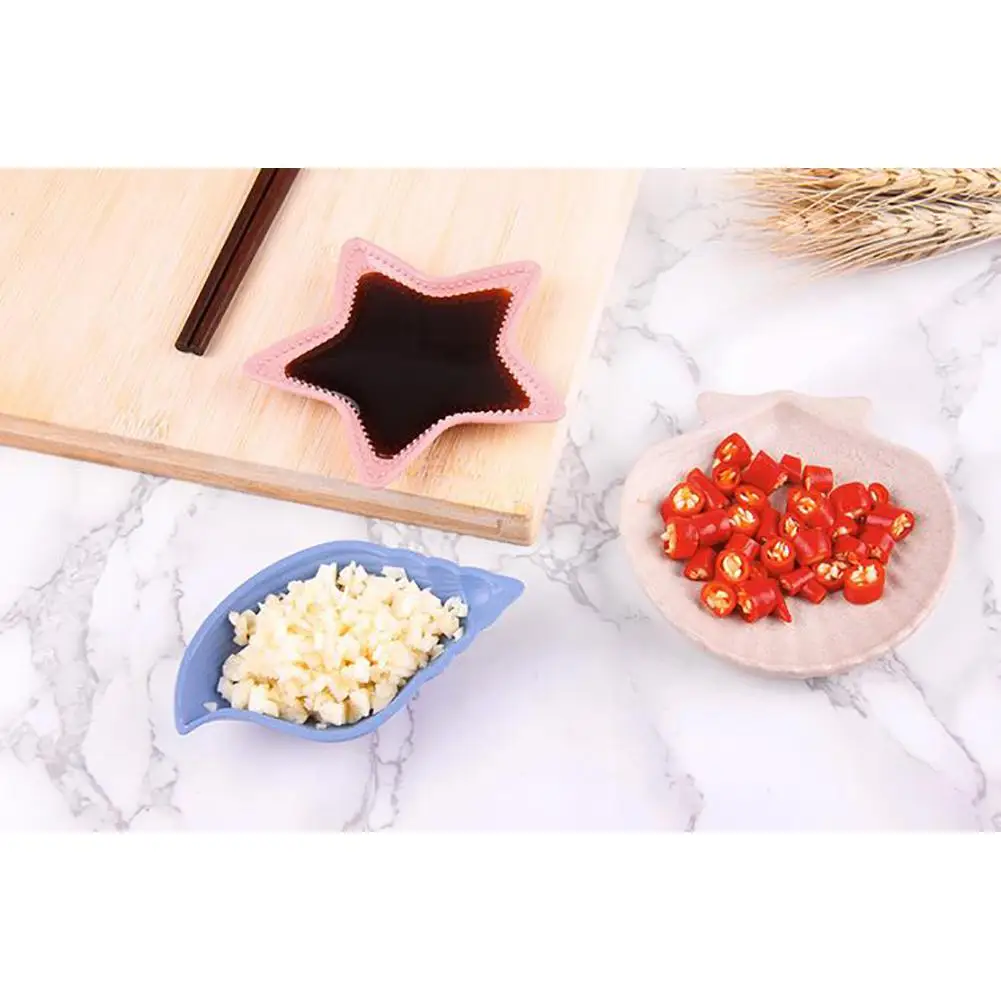 Многофункциональная милая форма пшеничная соломенная тарелка для приправ