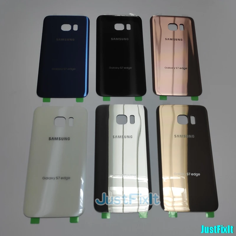 Сменный Чехол для батареи для SAMSUNG Galaxy S7 edge G930A G930F G935F G935A задняя крышка для батареи Задняя стеклянная крышка корпуса чехол