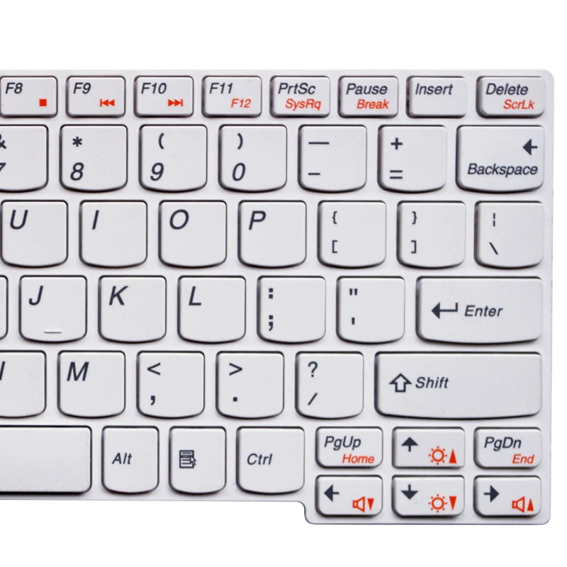 

SSEA New US Keyboard For Lenovo U160 U165 S200 S205 laptop white keyboard