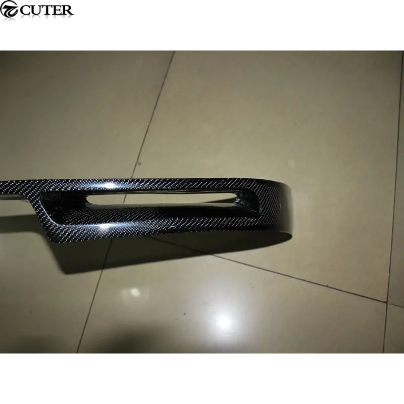 W204 C180 C200 C63 V Стиль углеродного волокна передний бампер спойлер для benz C260 C300 AMG 11