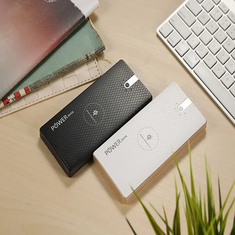 Горячая Wireless Power Bank 8000 мАч Android 2USB Интерфейс СВЕТОДИОДНЫЕ Фонари Портативный
