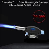 flame gas torch igniter flamethrower portable for outdoor camping bbq soldering welding ed shipping