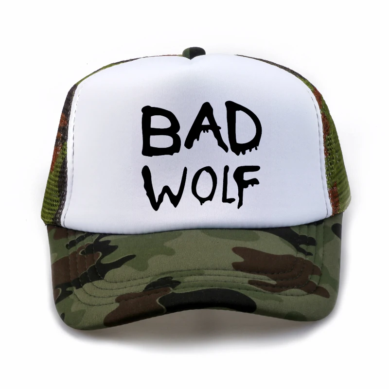 

fashion bad wolf Baseball Caps Mens Hat High quality baseball cap Casual for Men women hat summer Mesh tricker cap