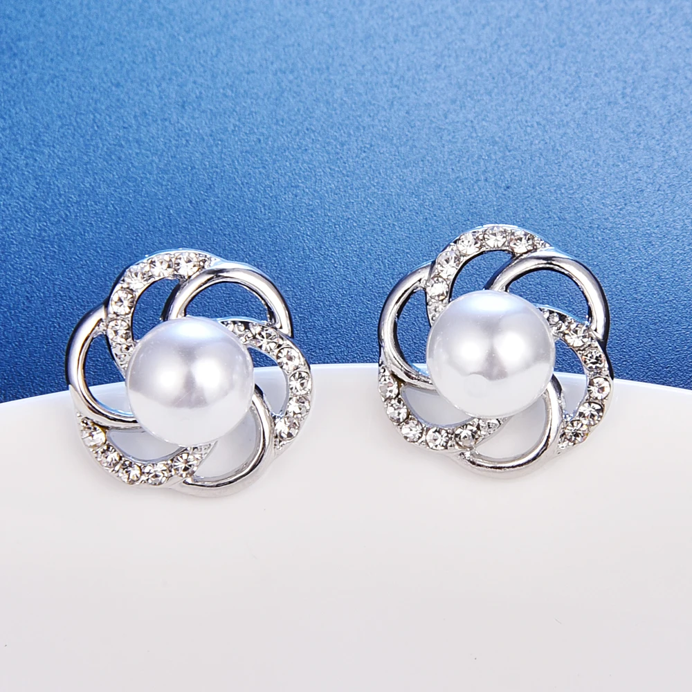 Роскошная подвеска с большой жемчужиной цветочный дизайн свадебные комплекты