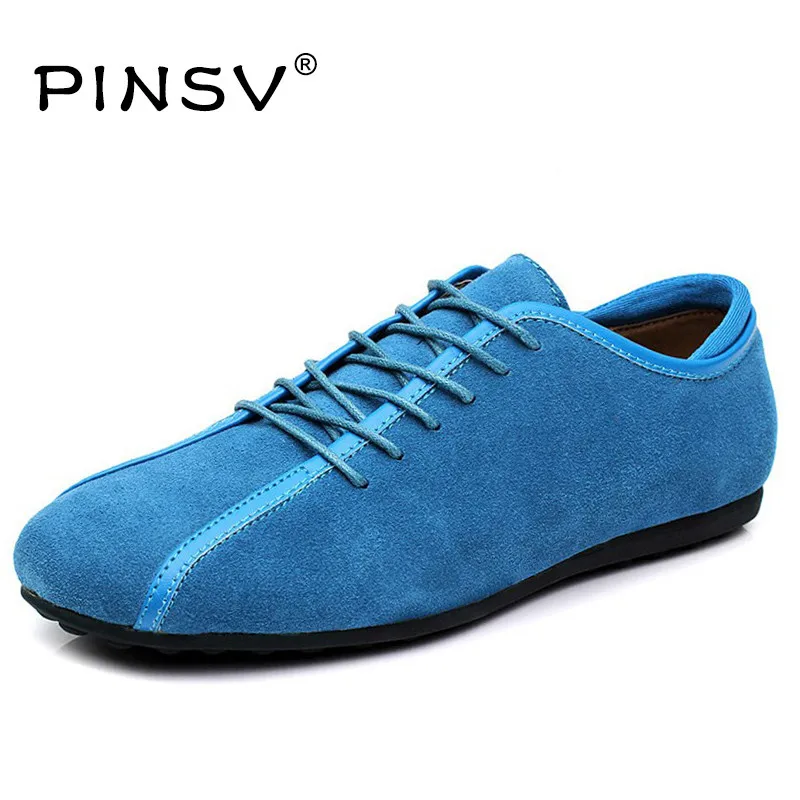 PINSV/Замшевые Кожаные Туфли мужские кроссовки мужская обувь повседневные