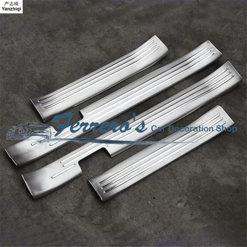 for Suzuki S.CROSS stainless steel scuff plate inside door sill 4pcs/set high quality