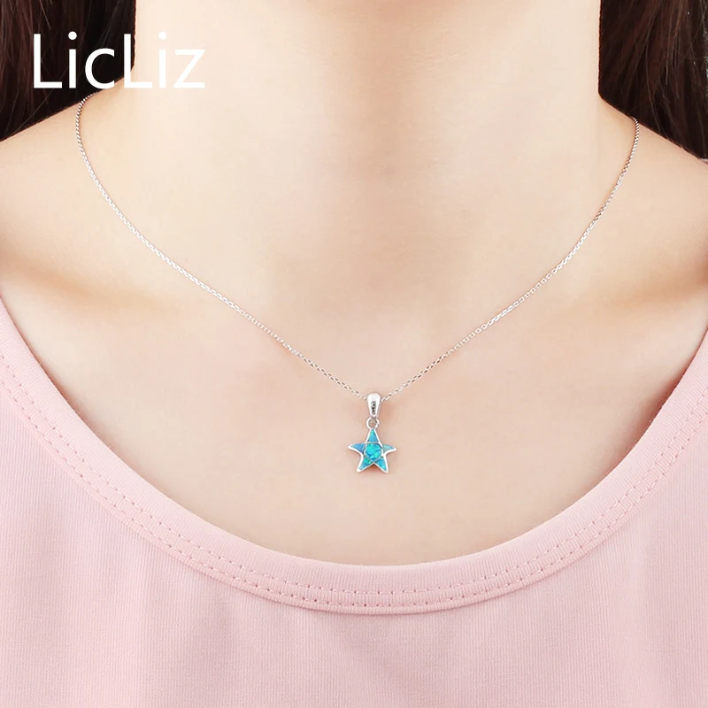 Женское ожерелье из серебра 925 пробы с подвеской в виде звезды|chain necklace|chain collar