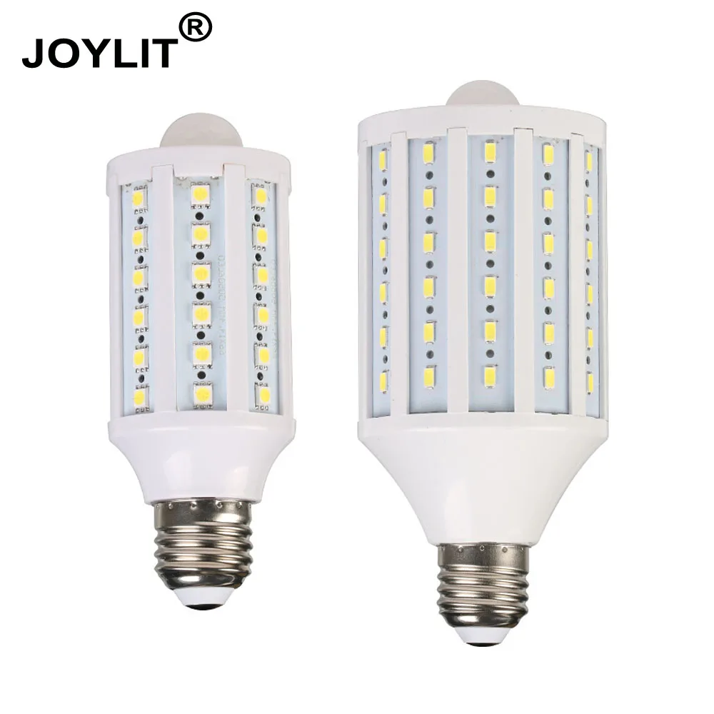 10 шт. AC 85 265V 50HZ 10W 25W E26 E27 5050 5730 2700 6000Kmotion sensor PIR led corn bulbs smd lighting|Светодиодные лампы и