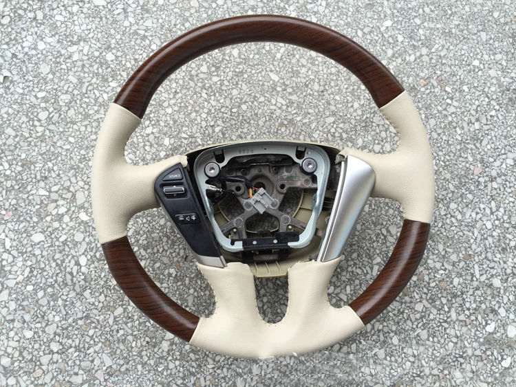 3D персиковый деревянный кожаный руль для Nissan Teana Maxima Cefiro Sentra Altima Quest