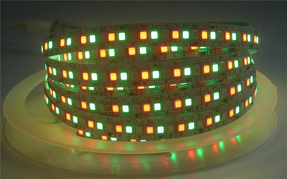 5 м Светодиодная лента-светильник 2835 SMD 240 светодиодный s/m 234 светодиодный s/M 24 в 12 В водонепроницаемый IP30 IP65 Гибкая теплая белая RGB Гибкая полоса Tamp