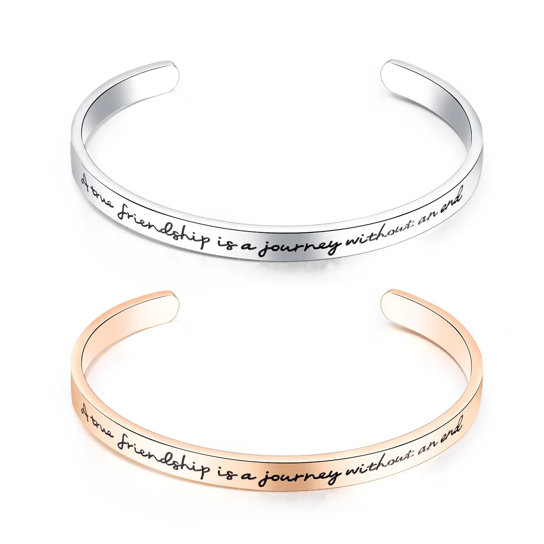 

FATE LOVE Trendy Unisex Men Women Statement Cuff Bracelets & Bangles Friend Gift Metal 316L Stainless Steel Fashion Jewelry