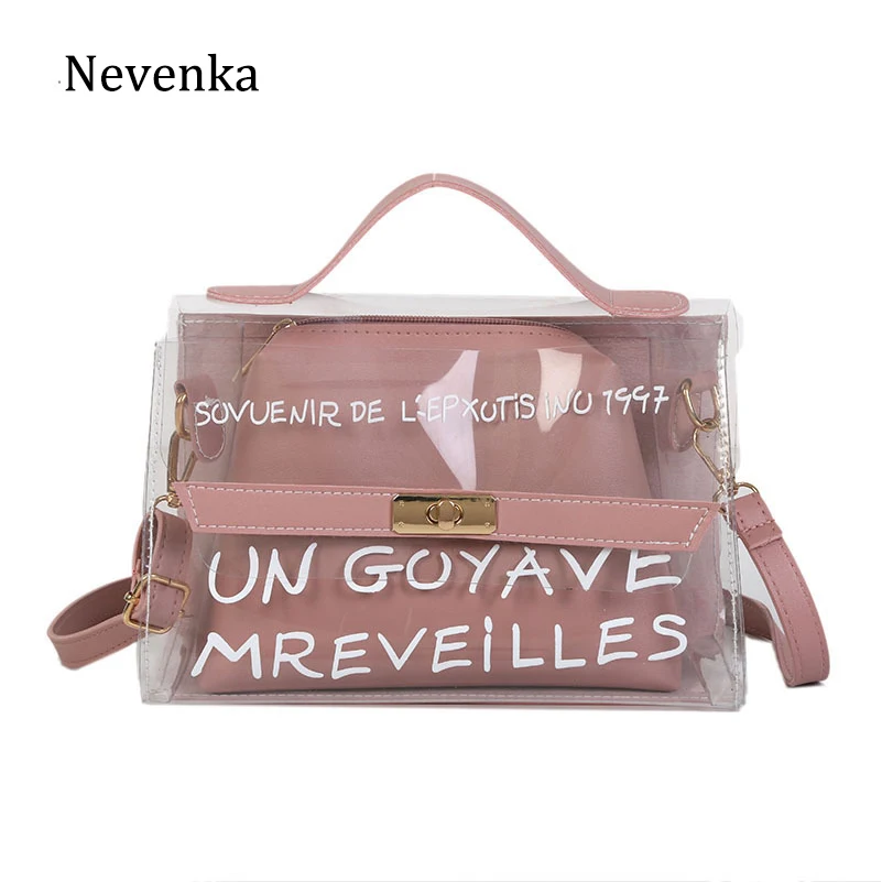 Nevenka женская прозрачная маленькая сумка модные прозрачные женские сумки через