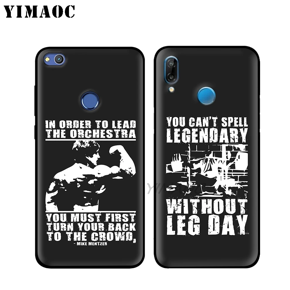 Мягкий чехол Conquer Gym Gain для бодибилдинга huawei P30 P20 Pro P10 P9 P8 2015 2017 P Smart Plus Z 2019 Nova 5i 4 3 3i 2i