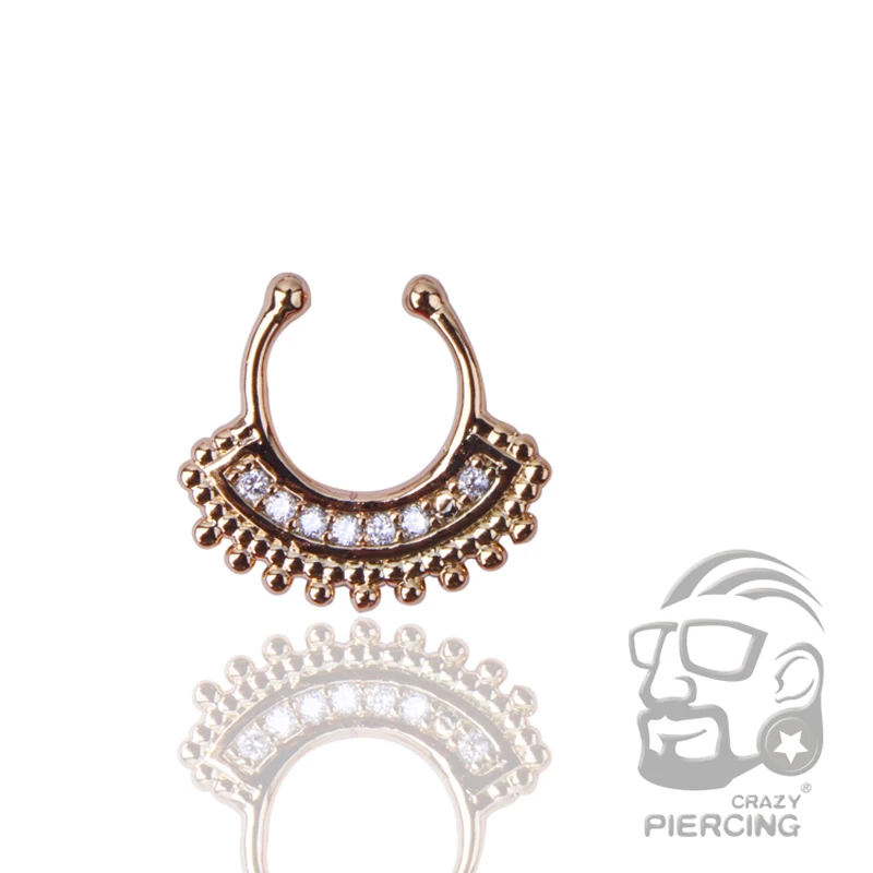 Полное ювелирное изделие высокое качество Поддельные кольца для носа