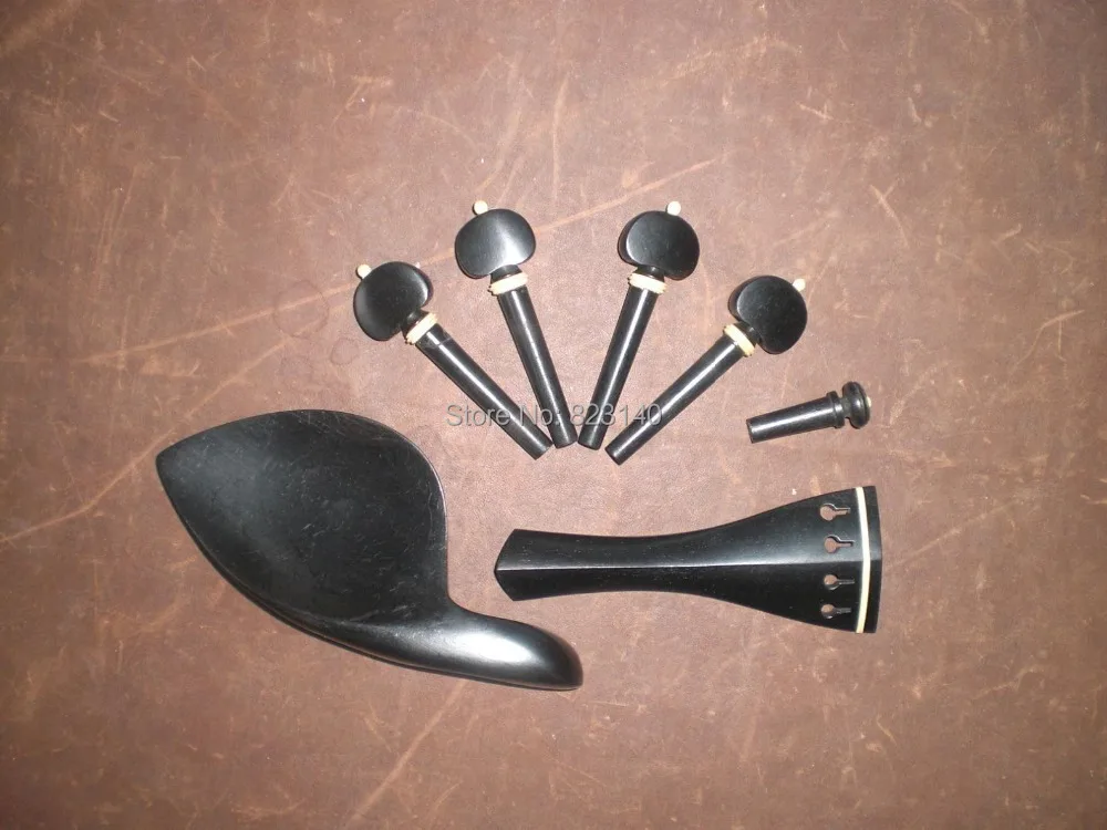 1 комплект лучшее качество Ebony Скрипка фитинг с хвостовой частью подбородок и