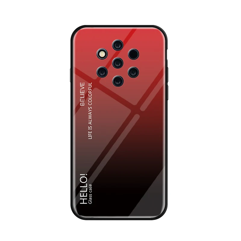 Чехол-накладка MAKAVO для Nokia 9 PureView роскошные чехлы из закаленного стекла с