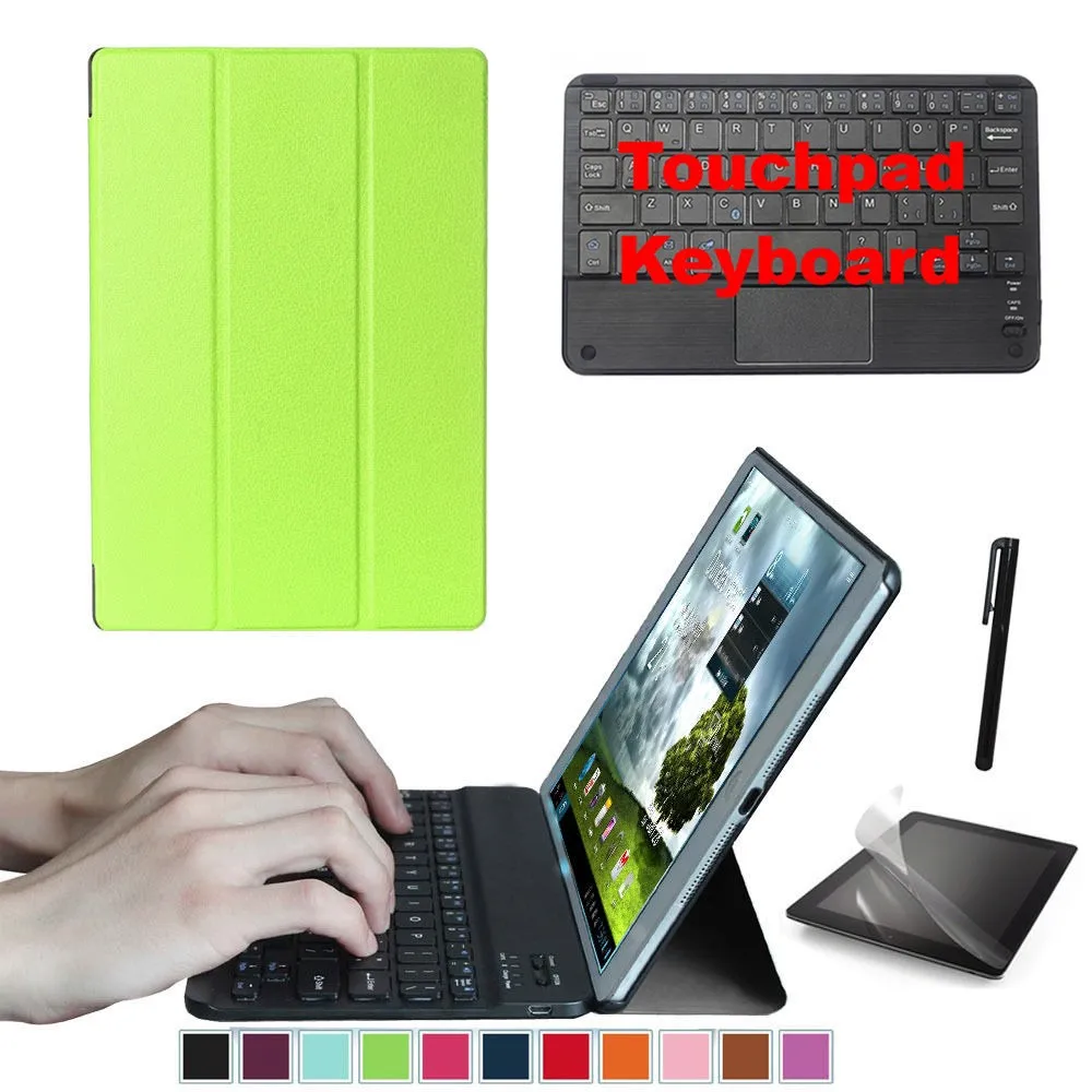 Набор аксессуаров для samsung Galaxy Tab S2 9,7 SM-T815 SM-T810-умный чехол+ Bluetooth клавиатура+ Защитная пленка+ стилус - Цвет: CBK9-GN