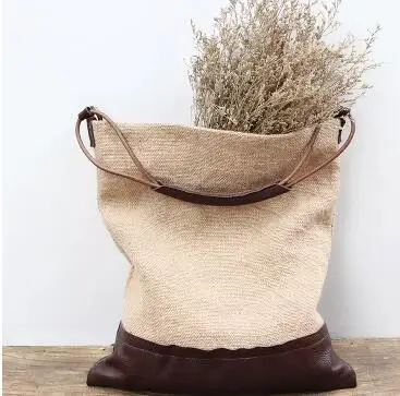 Женские сумки из хлопчатобумажной ткани, женские короткие холщовые повседневные универсальные большие сумки на одно плечо, женские винтажные сумки